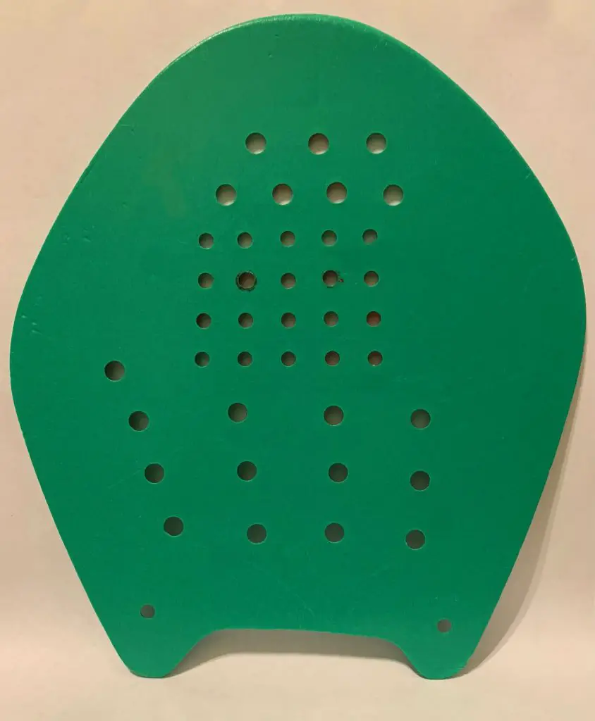 Green swimming paddle