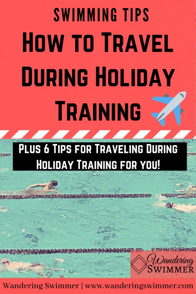 pin image with text: How to Travel During Holiday Training