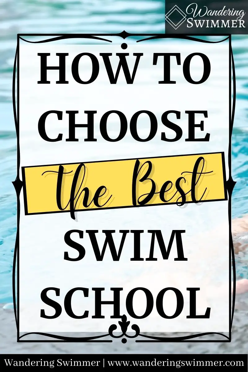 pin image with text: how to choose the best swim school