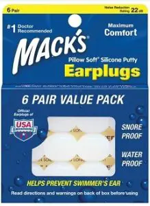Image of Mack's Pillow Soft Silicone Putty Earplugs for Swimming
