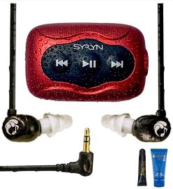 Image of SYRYN, waterproof MP3 player with headphone and accessories 