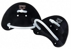 Image of Black and silver Arena Fingertip paddles