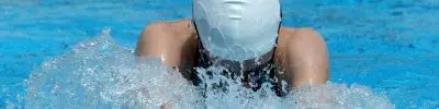 Swimmer swimming breaststroke